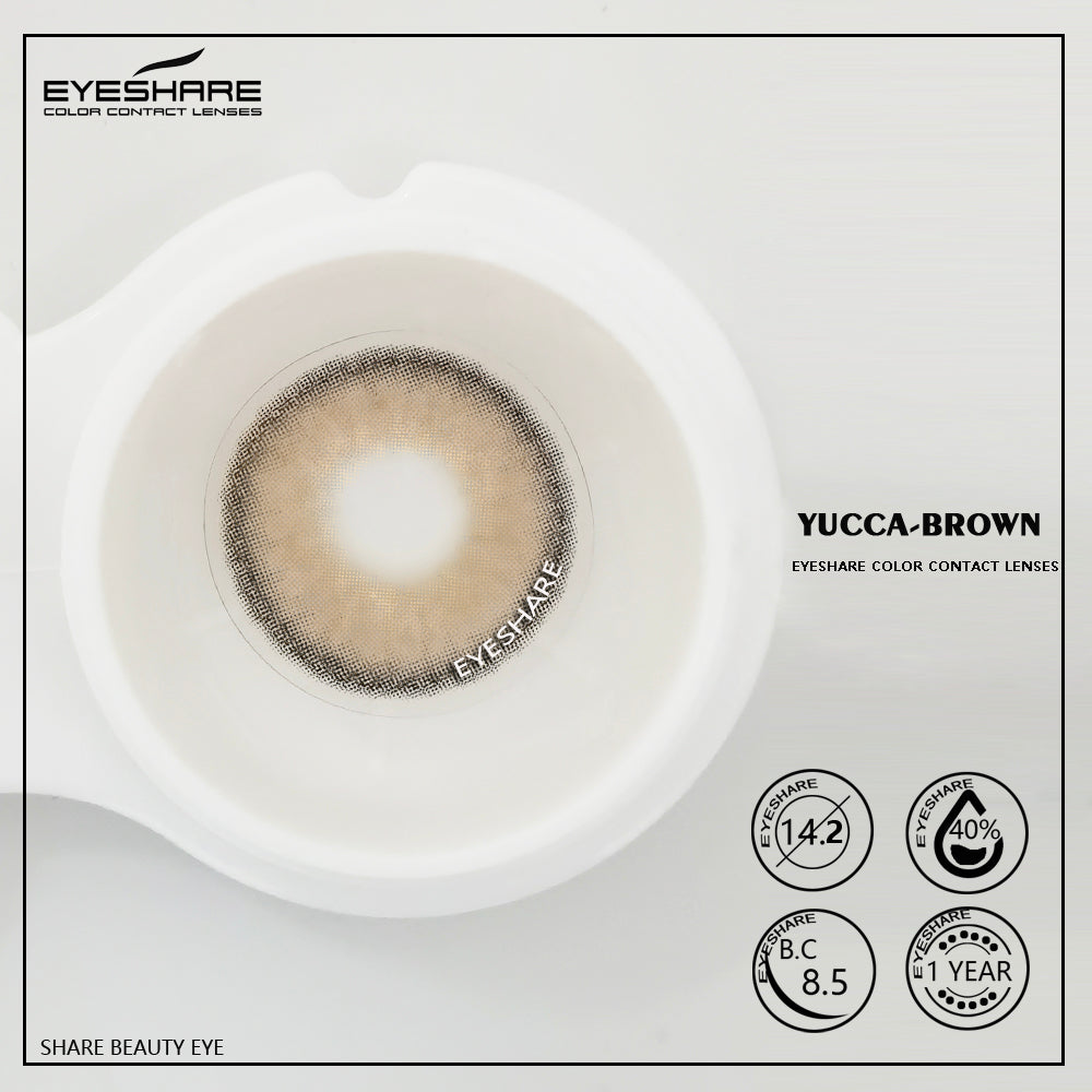 Yucca Brown  14.0mm 1 Pair | 1 Year