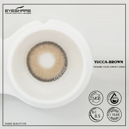 Yucca Brown  14.0mm 1 Pair | 1 Year