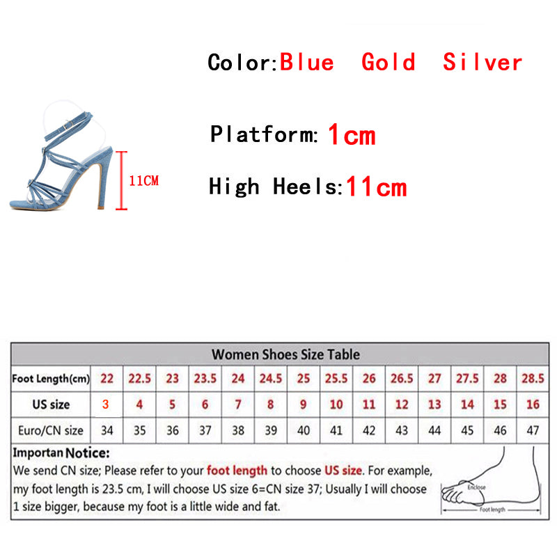 Aichashi Fashion Rhinestone Buckle Narrow Band Sandals Women Sexy Square Toe Wedding Banquet Shoes Thin High Heels Golden Sandals