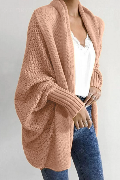 aichashi - Florcoo Batwing Sleeve Sweater Cardigan (4 Colors)