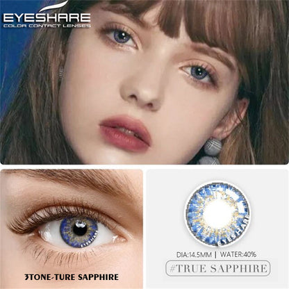 3TONE Ture-Sapphire 14.5mm 1 Pair | 1 Year