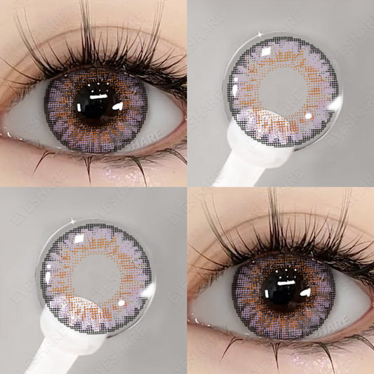 3TONE Amethyst 14.5mm 1 Pair | 1 Year