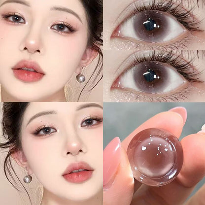 Aichashi Buy 1 Pair and Get 1 Pair of Contact Lenses Free. The Explosion Will Throw 14.5mm Contact Lenses for Half A Year. The Sandwich Process Is Comfortable and Hydrated. Moisturizing Moxa Crystal