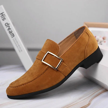 Aichashi Spring New Mens Casual Business Shoes Loafers Men Dress Shoes Faux Suede Driving Shoes Fashion Formal Shoes for Men Sneakers