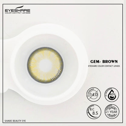 GEM Brown Color Contact Lenses 14.0mm