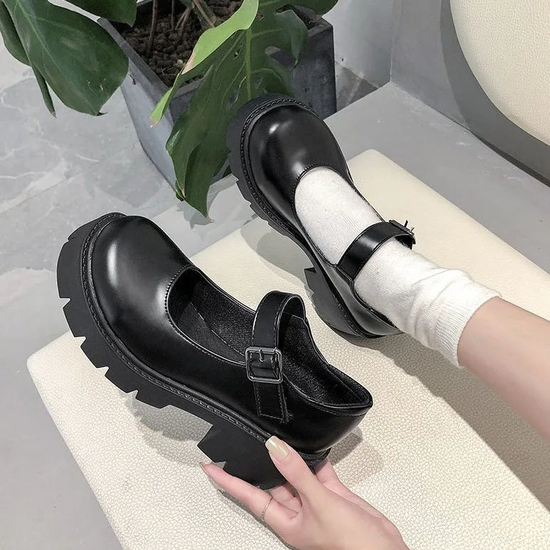 aichashi  -  Shoes Women heels mary janes platform Lolita shoes on heels Pumps Women's Japanese Style Vintage Girls High Heel shoes for women