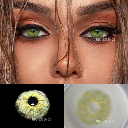 1 Pair Colored Contact Lenses for Eyes Russian Girl Blue Lenses Monet Green Eye Lenses Big Eye Fashion Lenses