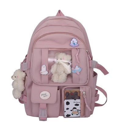 Aichashi Japanese High School Girls Backpack School Bags For Teenage Girls Multi Pockets New Kawaii Backpack Women Harajuku Cute Mochila