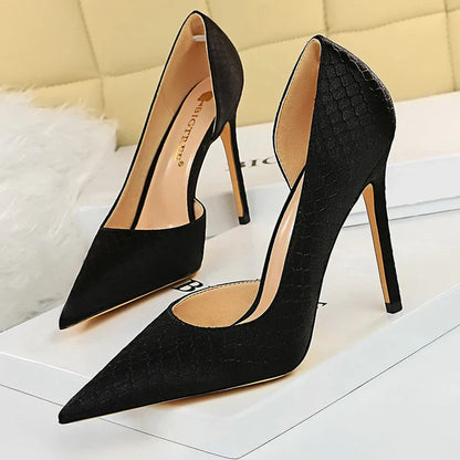 aichashi  -  Shoes New Snake Pattern Women Pumps Sexy High Heels Party Shoes Stiletto Heels Wedding Shoes Large Size Female Shoes