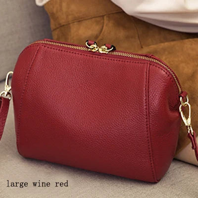 Aichashi Genuine Leather Women Shoulder Bag Luxury Handbag Fashion Shopping Purse Crossbody Bags Female Party Purse Clutch Bag Wallets