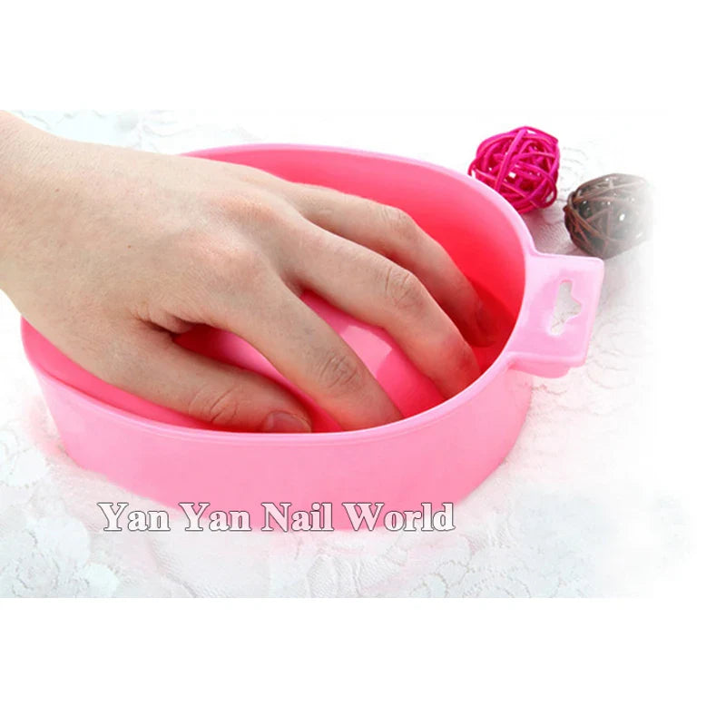 1pcs Nail Art Hand Wash Remover Soak Bowl DIY Salon Nail Spa Bath Treatment Manicure Tools