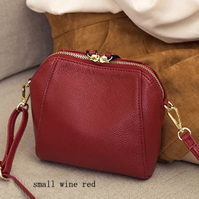 Aichashi Genuine Leather Women Shoulder Bag Luxury Handbag Fashion Shopping Purse Crossbody Bags Female Party Purse Clutch Bag Wallets