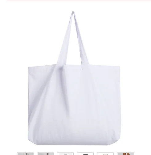 Aichashi ECO Tote Reusable Cotton Women  Storage Shopping Bag Fabric Cotton Cloth Beach String Handbags