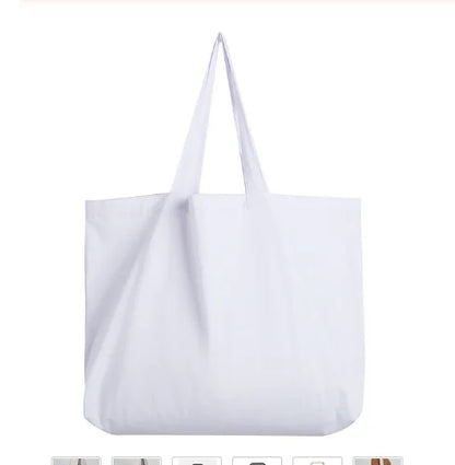 Aichashi ECO Tote Reusable Cotton Women  Storage Shopping Bag Fabric Cotton Cloth Beach String Handbags