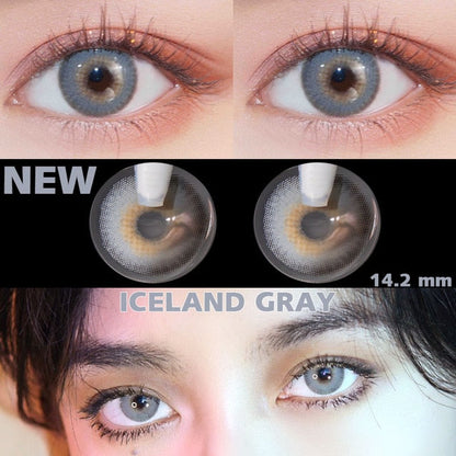 2Pcs/Pair Colored Contact Lenses Colorful Beauty Cosmetic Contacts Natural Color Lens Eye Contact Blue Lenses