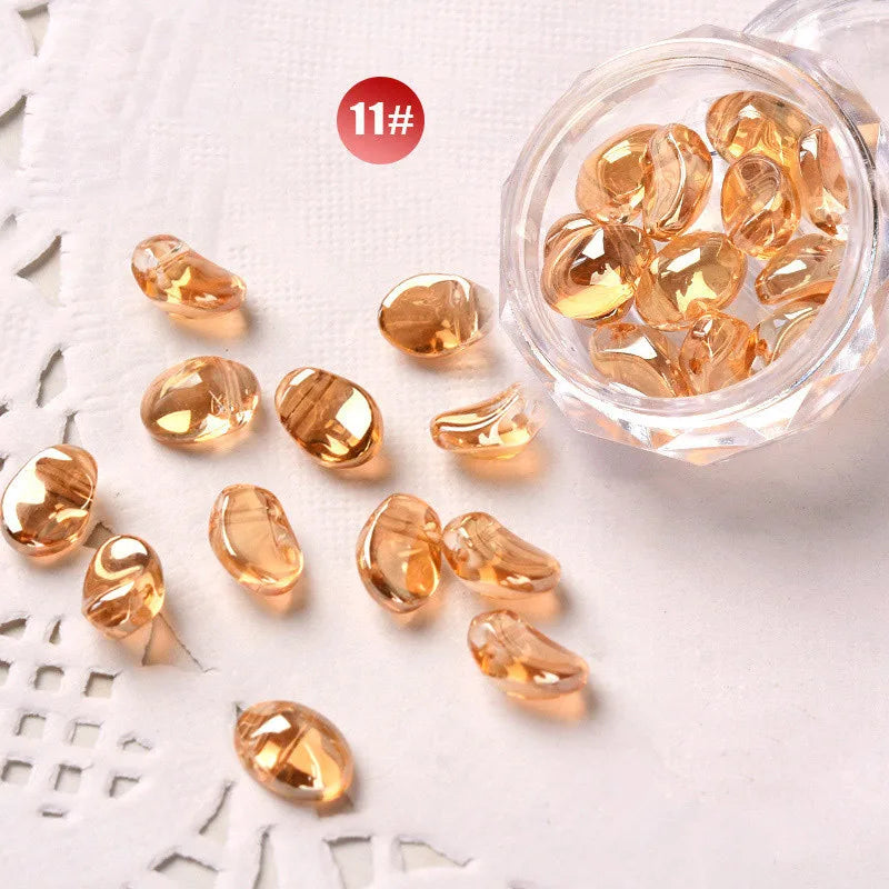 12pcs/box Crystal AB Nail Art Decorations Aurora Irregular Pixie Stones Jewelry 3D Shiny Rhinestones Japanese Nails Accessories