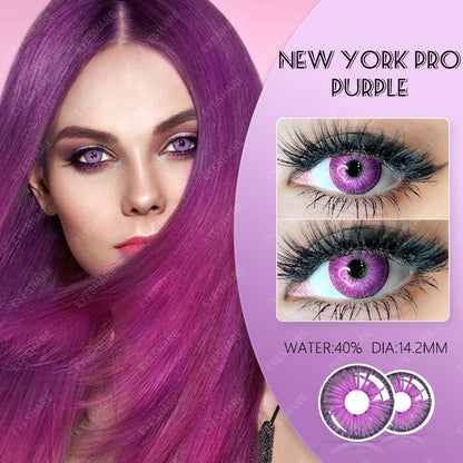 NewYork Purple 14.2mm 1 Pair | 1 Year