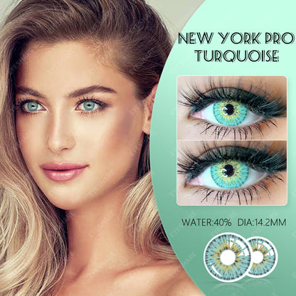 NewYork Turquoise 14.2mm 1 Pair | 1 Year