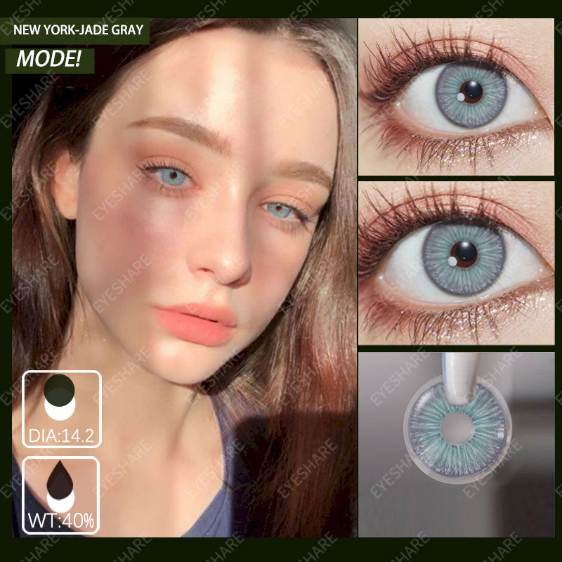 NewYork Jade Gray 14.2mm 1 Pair | 1 Year