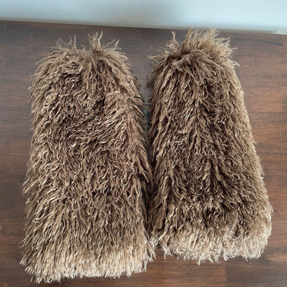 Aichashi fall trends 2024 outfits Teddy Leg Cover Autumn and Winter Vintage Modern Hot Girl Y2ky Sub-Culture Furry Leg Cover Thickened Slimming Faux Fur Socks