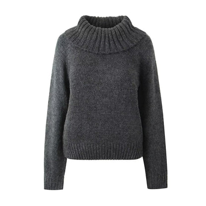 Aichashi fall 2024 fashion trends 2024 Autumn New off-the-Shoulder Pullover Sweater off-the-Shoulder Loose Top