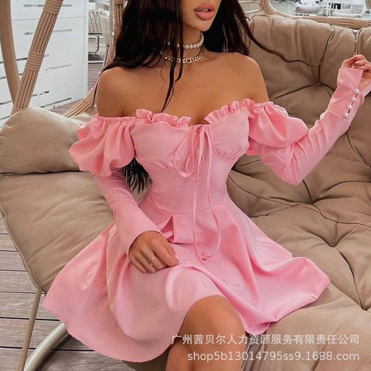 Aichashi dress to impress codes New Pink off-Shoulder Dress