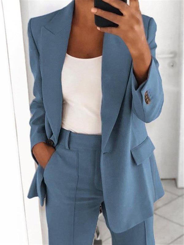 Aichashi chuc 2024 Women's New Fashion High-End Slim Lapel Cardigan Temperament Suit Jacket Suit Women