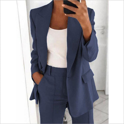 Aichashi chuc 2024 Women's New Fashion High-End Slim Lapel Cardigan Temperament Suit Jacket Suit Women