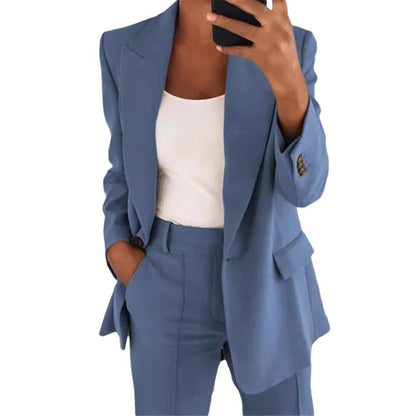 Aichashi chuc 2024 Women's New Fashion High-End Slim Lapel Cardigan Temperament Suit Jacket Suit Women