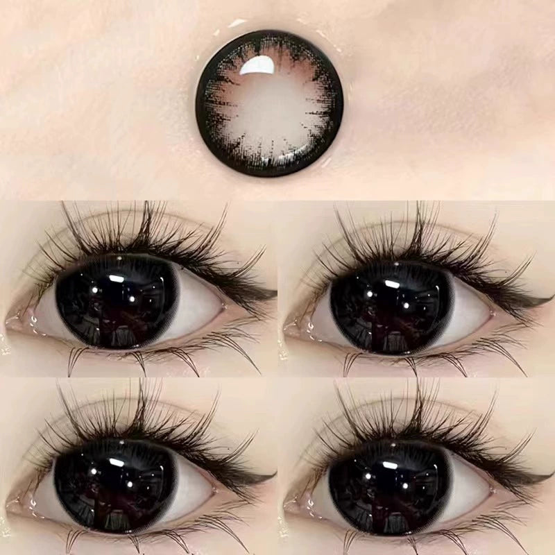 Milk Ball Black Contact Lenses Thrown Black for Half A Year, Large Diameter 14.5 Natural Pure Desire Contact Lenses, Annual Throw Genuine Official Website TF