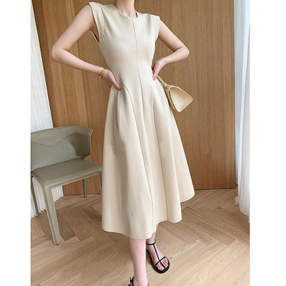 Aichashi drama dress to impress New French Hepburn Style Waist Slimming Dress Design Feeling Light Mature Style Dress Female Summer