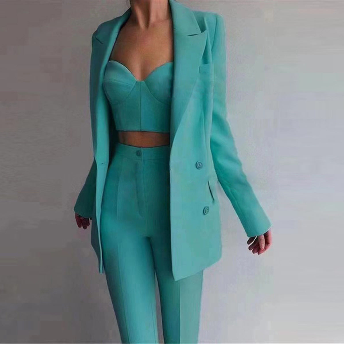 aichashi dress to impress outfits 2024 New High Quality Casual Temperament Commuter Fashion Professional Women's Suit plus Bra Pants Suit