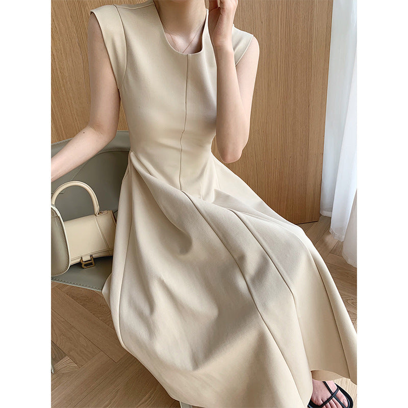 Aichashi drama dress to impress New French Hepburn Style Waist Slimming Dress Design Feeling Light Mature Style Dress Female Summer