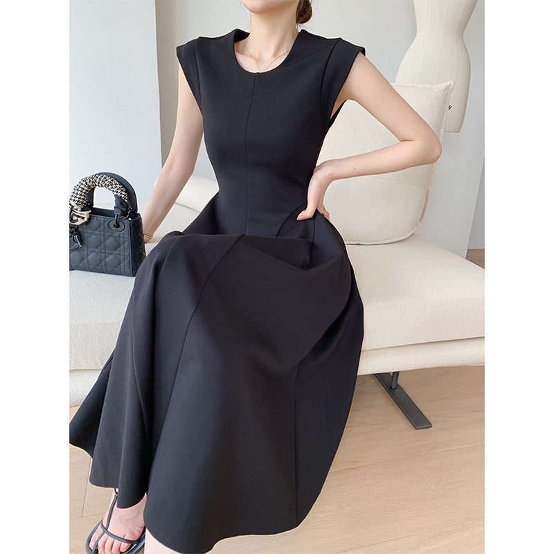 Aichashi drama dress to impress New French Hepburn Style Waist Slimming Dress Design Feeling Light Mature Style Dress Female Summer