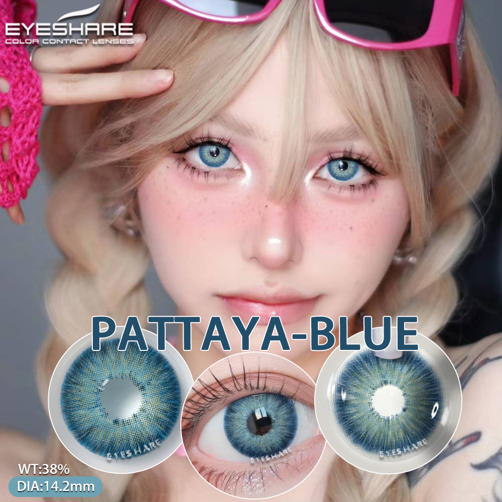 Pattaya Blue 14.2mm 1 Pair | 1 Year