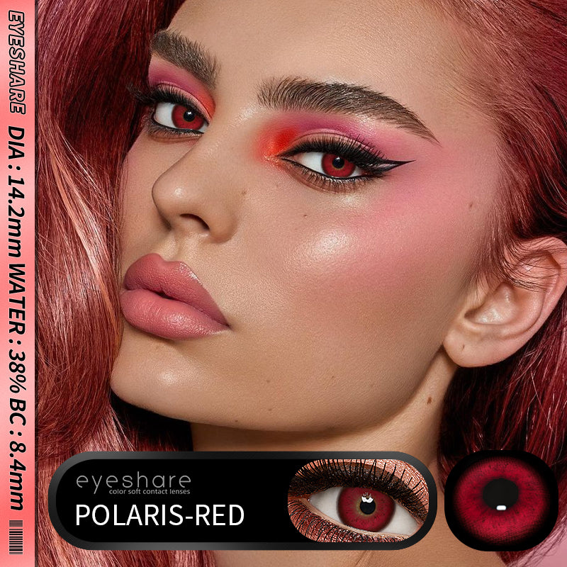 Polaris Red 14.2mm 1 Pair | 1 Year