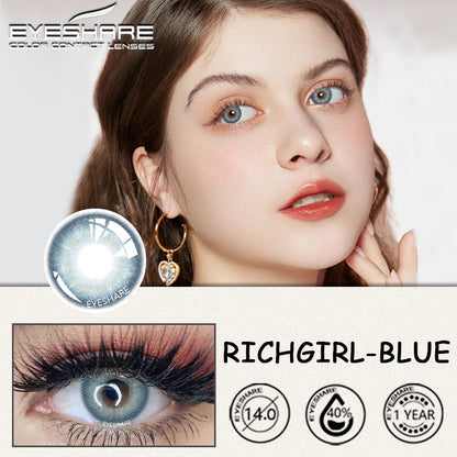 Richgirl Blue 14.0mm 1 Pair | 1 Year