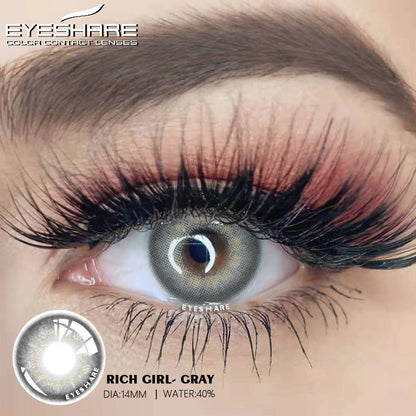 Richgirl Gray 14.0mm 1 Pair | 1 Year