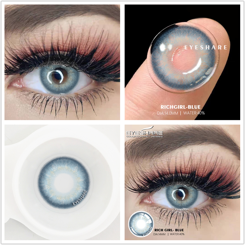 Richgirl Blue 14.0mm 1 Pair | 1 Year