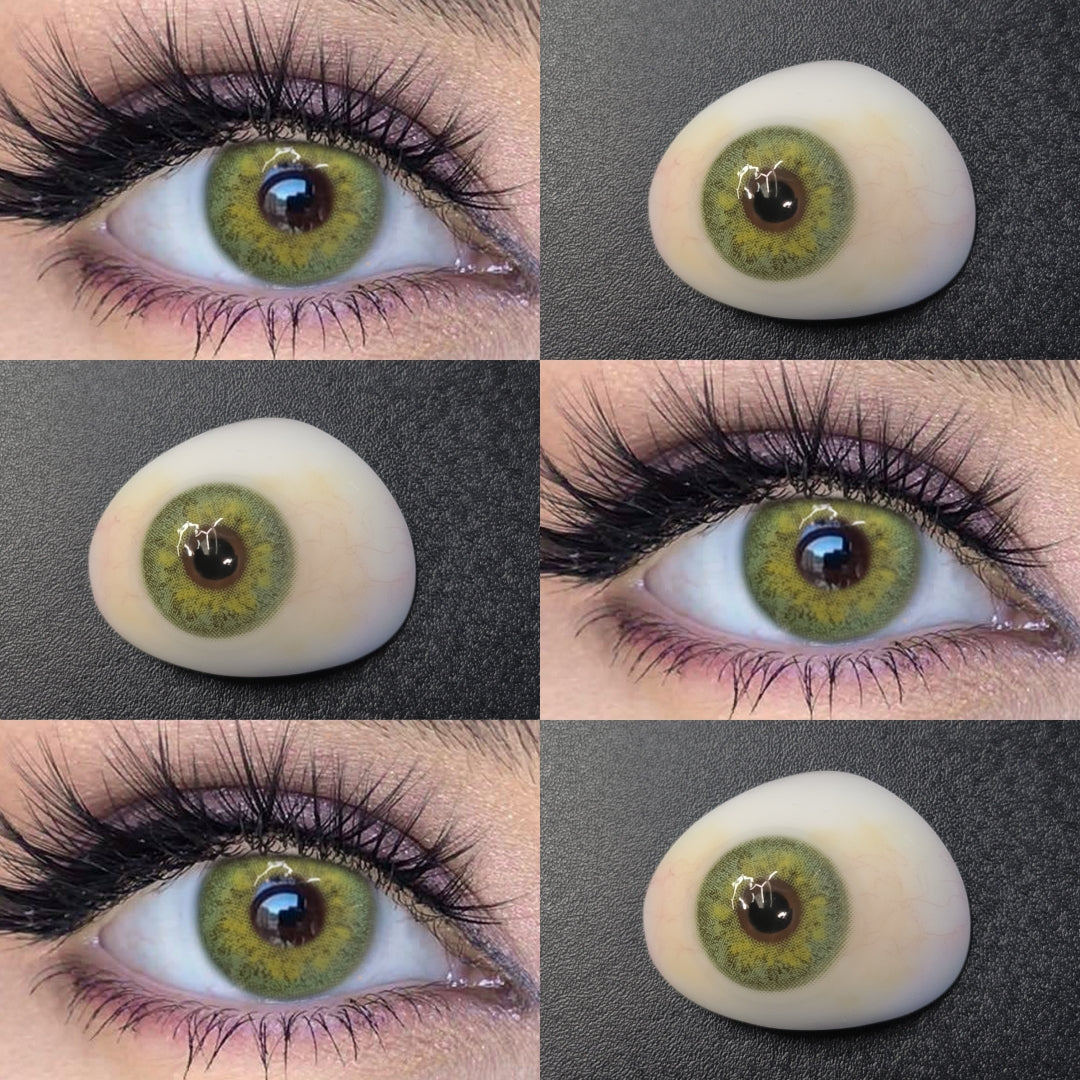 Russiagirl  GREEN 14.0mm 1 Pair | 1 Year