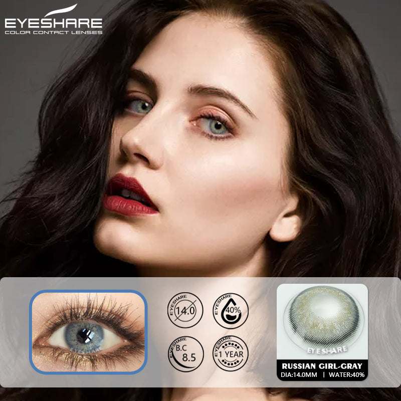 Russiagirl Gray 14.0mm 1 Pair | 1 Year