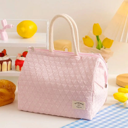 Cute Travel Handbag Storage Bags Nylon Camping Picnic Bag Meal Bag Lunch Organizer Tote Bag Lunch Box Lunch Bag