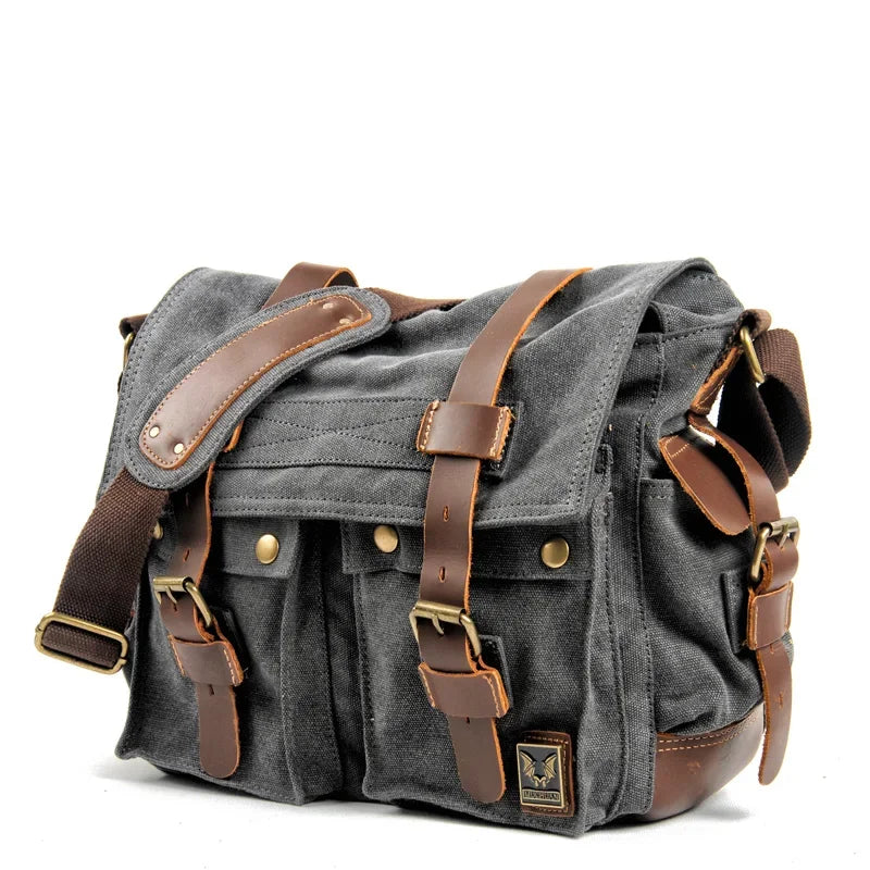 Aichashi Canvas Leather Men Messenger Bags I AM LEGEND Will Smith Big Satchel Shoulder Bags Male Laptop Briefcase Travel Handbag