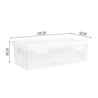 Aichashi 1PC Large Capacity Pencil Case Box PP Material Transparent Pencil Box Stackable Office Supplies Storage Organizer Box