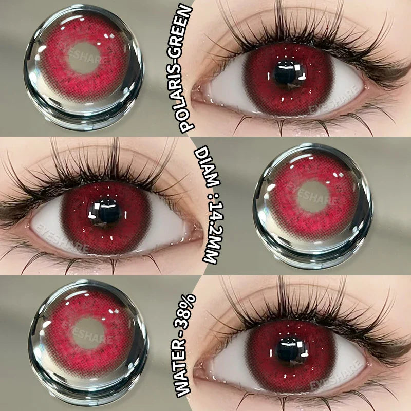 Aichashi New Fashion Color Contact Lenses Natural Brown Contact Blue Lenses Gray Pupils Cosmetic Colored Lens Green Eye Lenses