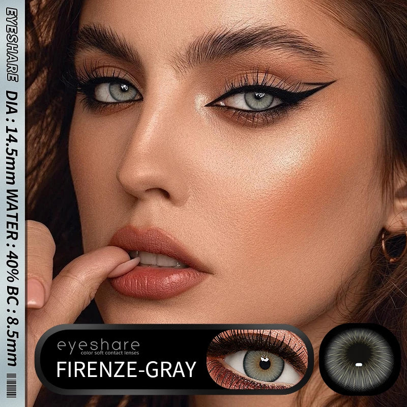 Aichashi New Fashion Color Contact Lenses Natural Brown Contact Blue Lenses Gray Pupils Cosmetic Colored Lens Green Eye Lenses