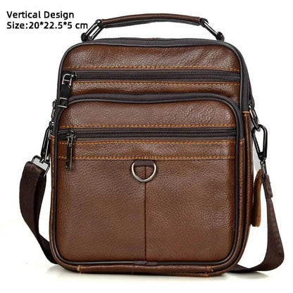 Aichashi Men Messenger Bags Genuine Leather Handbags for Man Luxury Brand Male Crossbody Bag for Mini Pad Boy Shoulder Bag