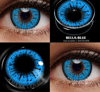 Blue Color Contact Lenses for Eyes Cosplay Yearly Makeup Halloween Beauty Color Contact Lenses Free Shipping