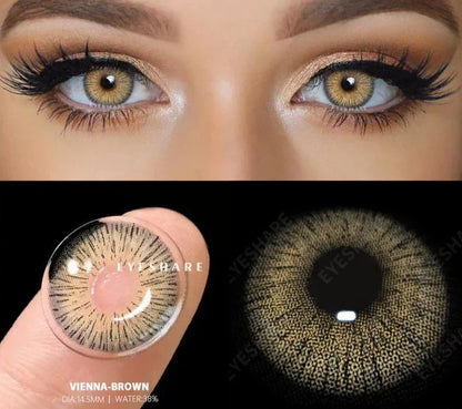 Coloured Contact Lenses for Eyes 1pair Gray Pupils Lens Blue Eye Lenses Green Lens Yearly Brown Contacts Cosmetic Lens