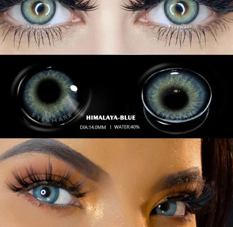 Aichashi 1 Pair Colored Contact Lenses Natural Look Fast Delivery Brown Eye Lenses Gray Contact Green Eye Lenses Blue Lenses